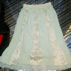 pastel colored skirt